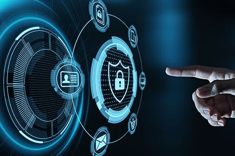 What does data security mean in the context of ERP and how can AI predict cybersecurity trends?