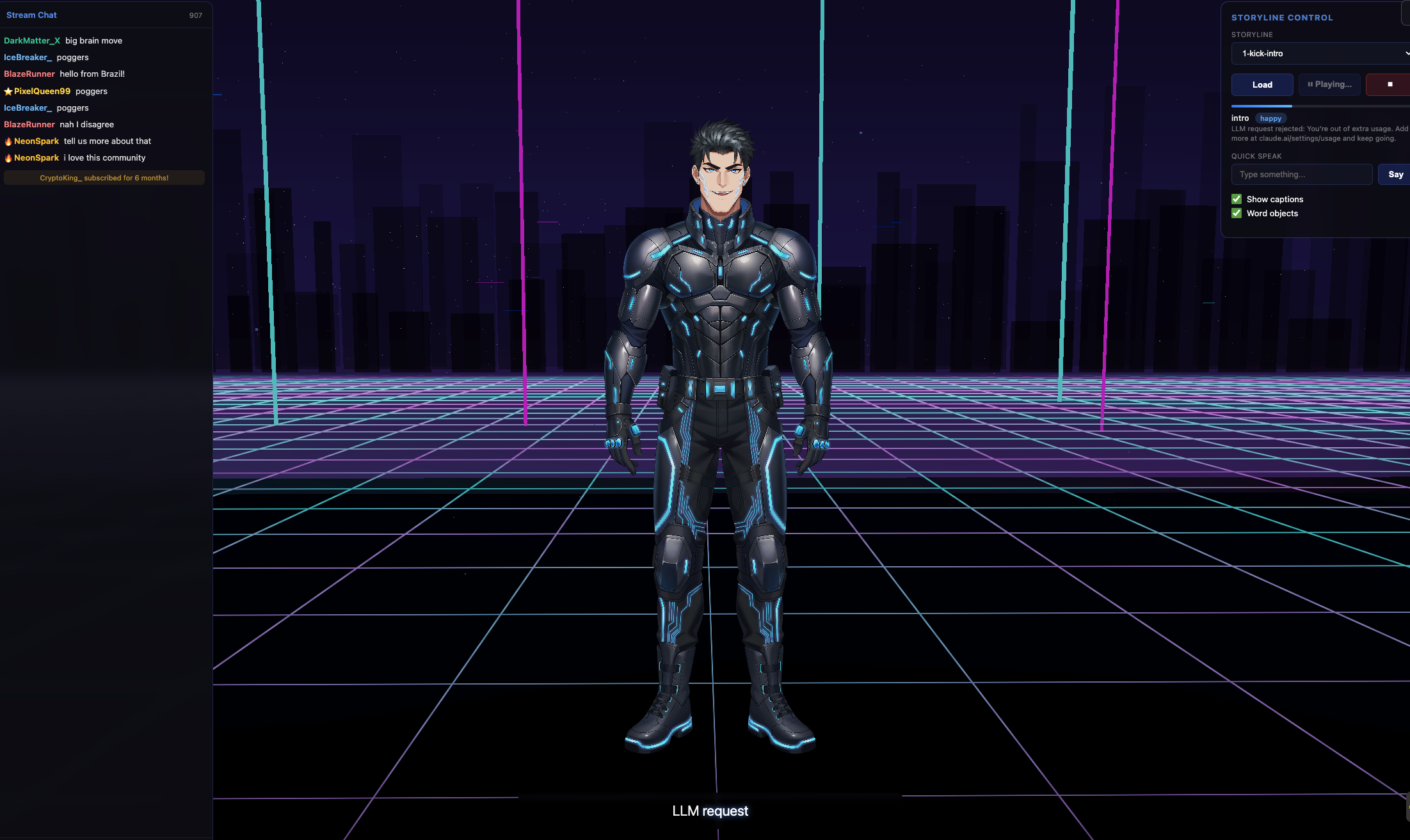 AI personality engine architecture: character memory, mood system, and storyline arcs