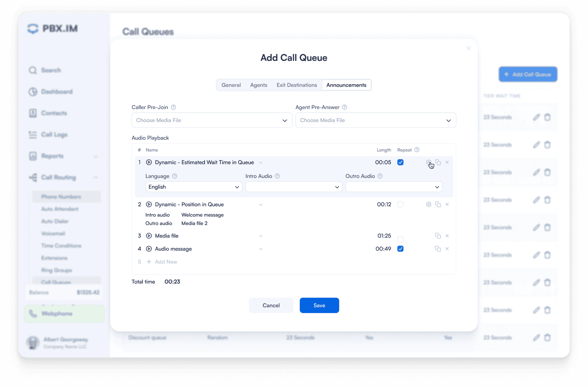 PBX.IM growth and monitoring